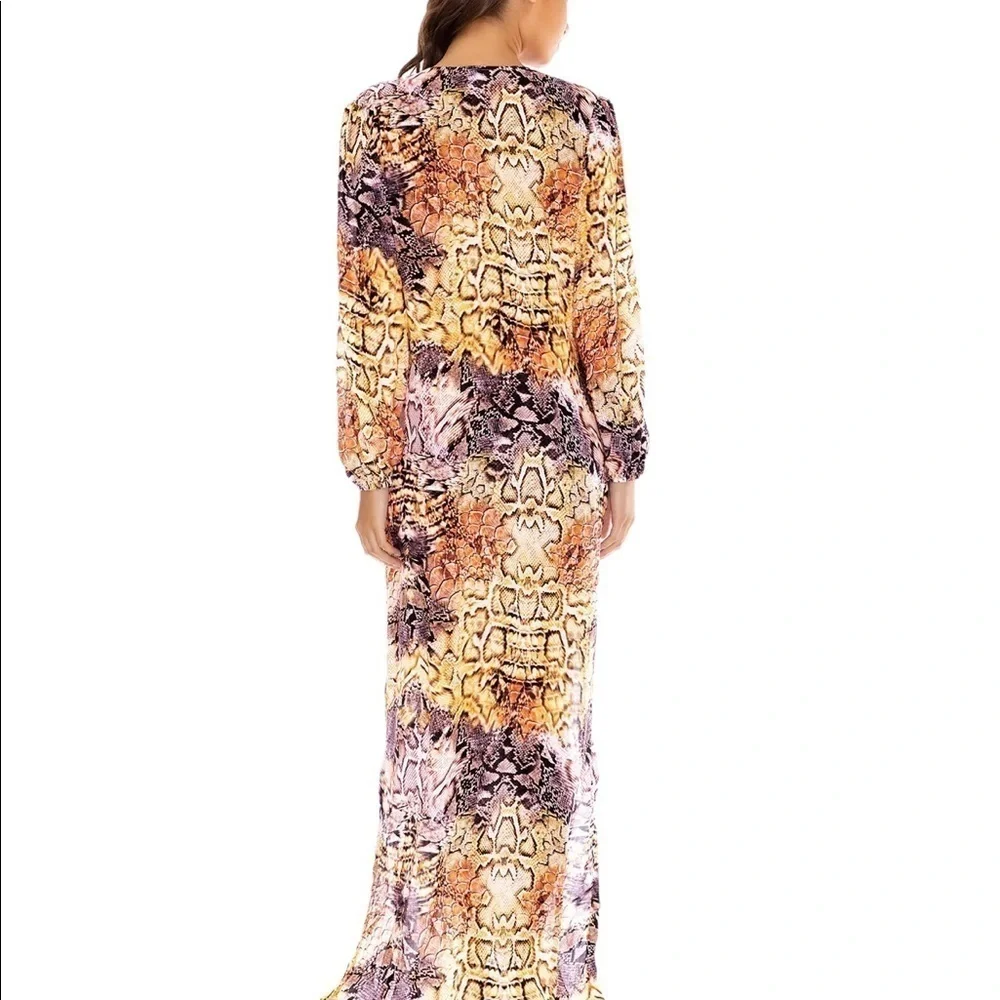 Nordstroms Luli Fama animal print snakeskin tunic cover up kimono resortwear